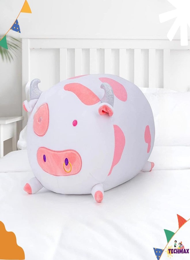 TechMax Solution Stuffed Animals Cute Plush Body Pillow Soft Cow Plushies Squishy Throw Pillow, Kawaii Plush Toys Gift for Girls Boys - Image 5